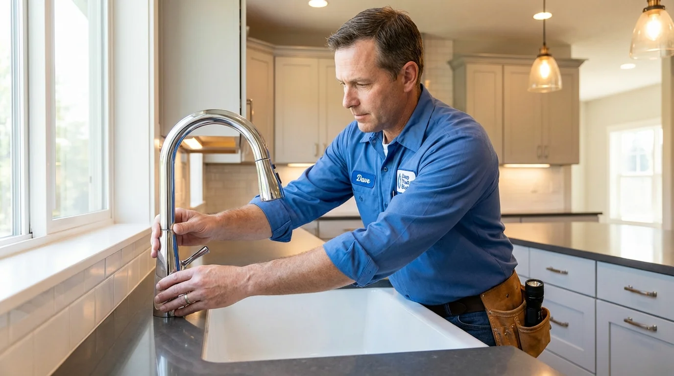 Kitchen faucet installation by Johns Plumbing LLC in Diamondhead